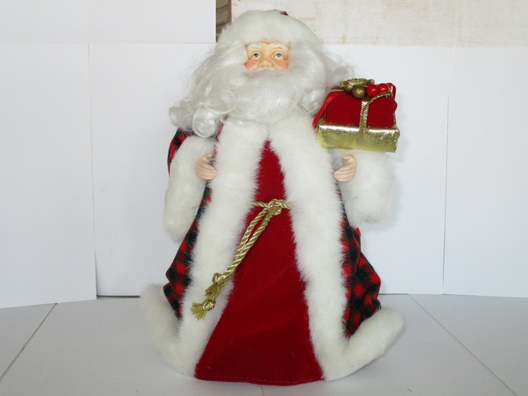 994186 BABBO NATALE IN CERAMICA VESTITO DI STOFFA - Clicca l'immagine per chiudere